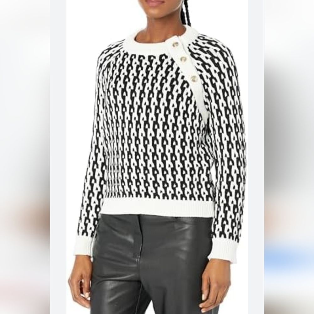 Derek Lam Knit Sweater Size XS Black and White